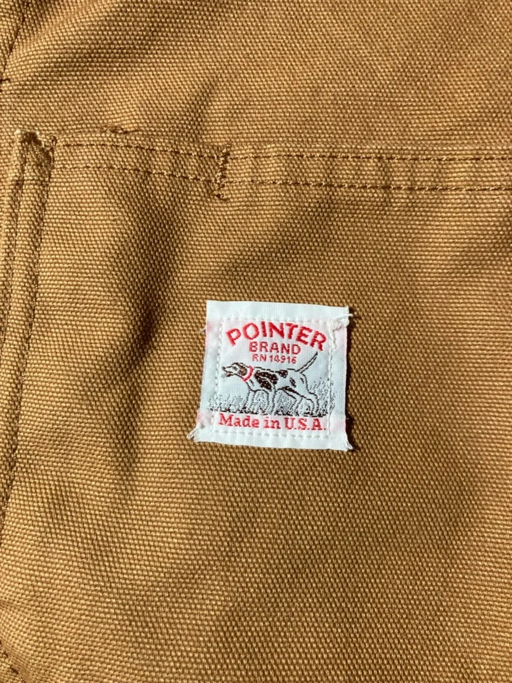 Pointer Brand Brown Duck Chore Coat Lightweight Duck Canvas USA Made Size XSmall - Picture 10 of 16